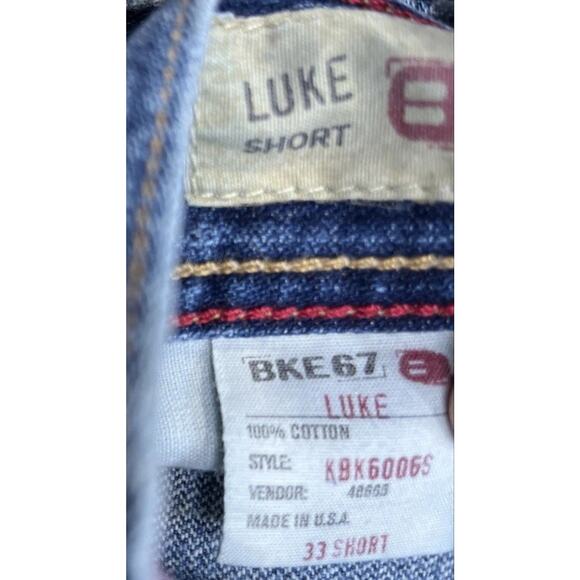 Vintage Y2K Distressed Buckle BKE 67 Luke Bootcut Jeans Mens 33x30 Made In USA - Picture 4 of 7